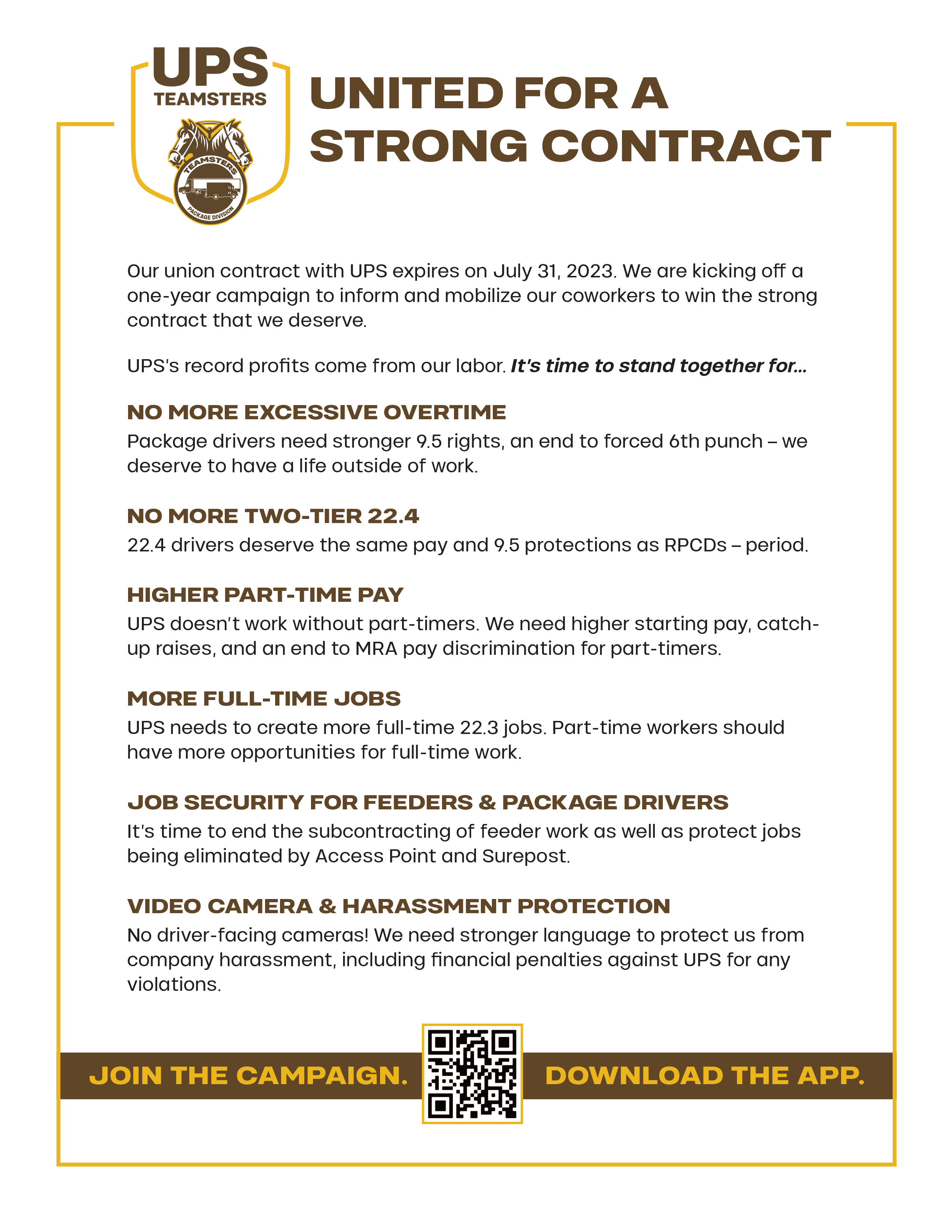 Teamsters Local 89 UPS 2023 Contract